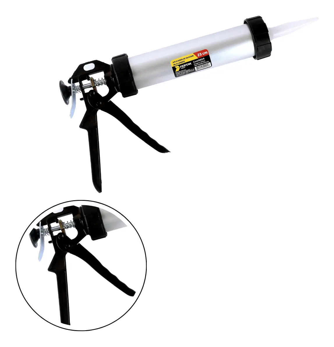 Aplicador de Silicone Tubular de Alumíni ...